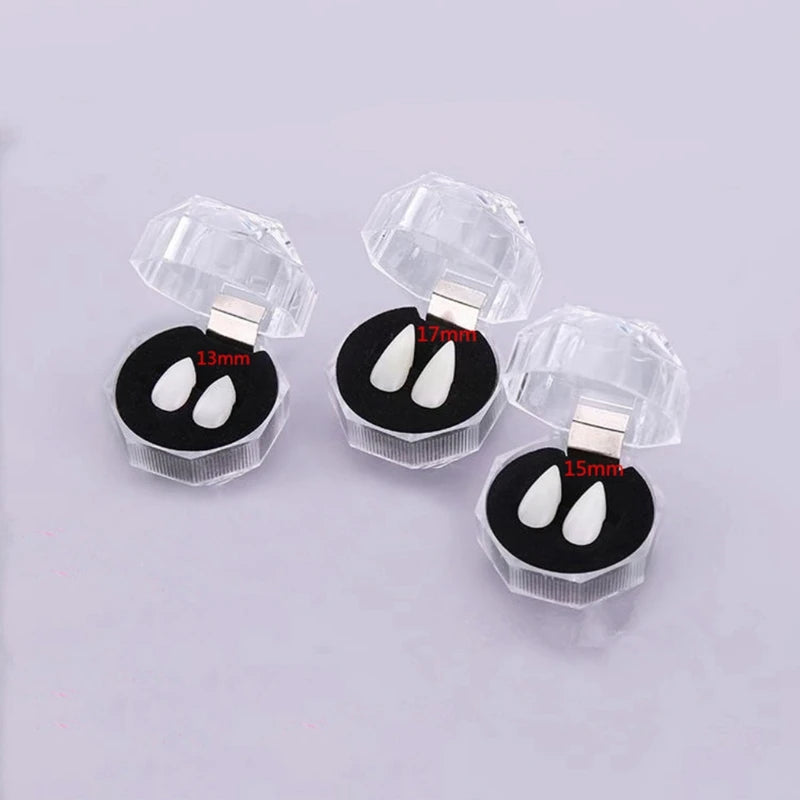 Scary Halloween Vampire Fangs Dentures - Realistic Cosplay Teeth for Adults & Kids