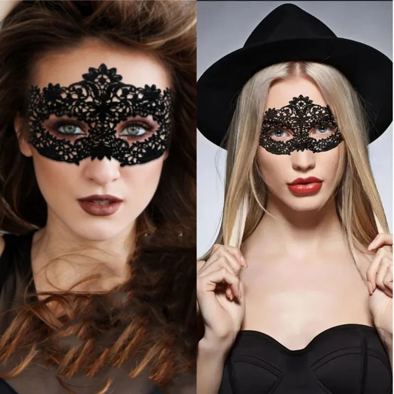 Elegant Venetian Masquerade Half Face Mask for Prom, Cosplay, Halloween Parties