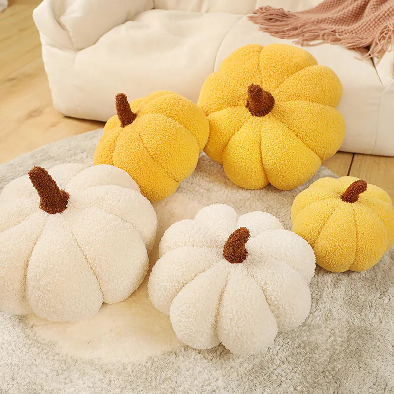 Soft Plush Pumpkin Pillow Cushion Toy, Cute Halloween Decor, Stuffed Plant Plushie Gift