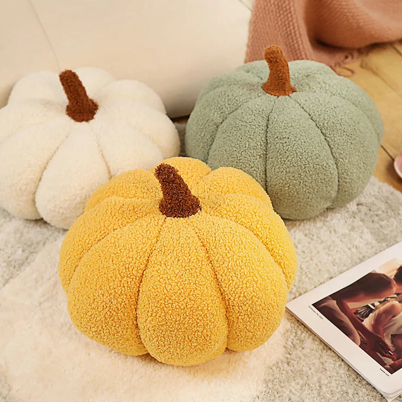 Soft Plush Pumpkin Pillow Cushion Toy, Cute Halloween Decor, Stuffed Plant Plushie Gift