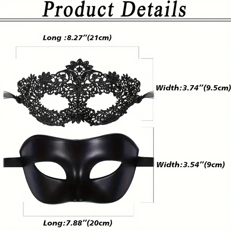 Elegant Venetian Masquerade Half Face Mask for Prom, Cosplay, Halloween Parties