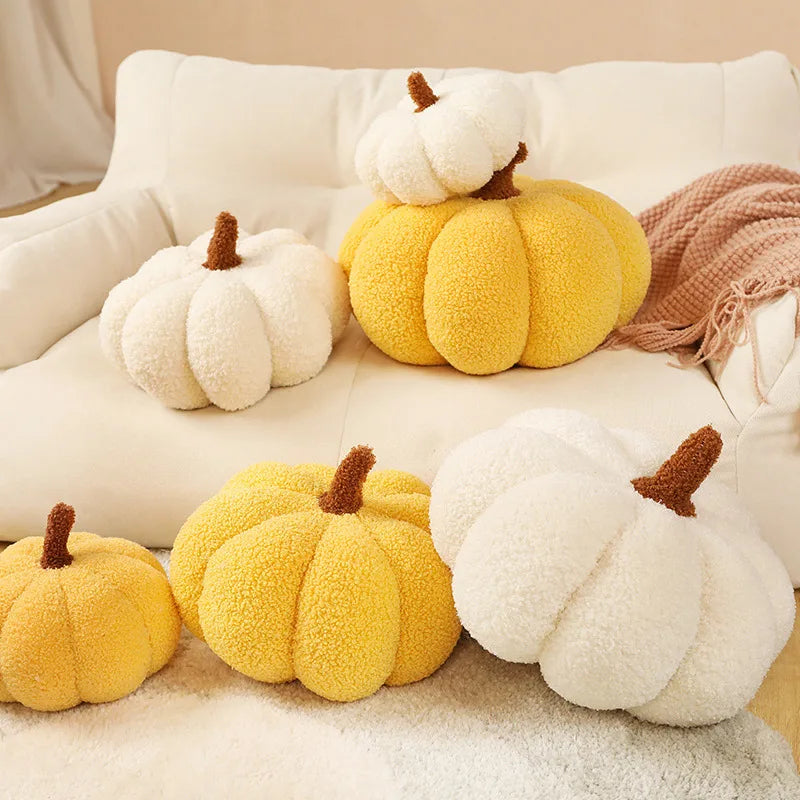 Soft Plush Pumpkin Pillow Cushion Toy, Cute Halloween Decor, Stuffed Plant Plushie Gift